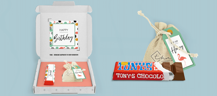 Chocolade cadeau Tony's Chocolonely THNX