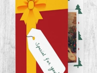 Christmas gift muziekkaart
