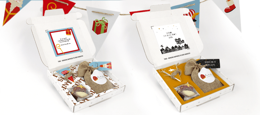 Inhoud Brievenbuspakketje Sinterklaas thema met pepernoten