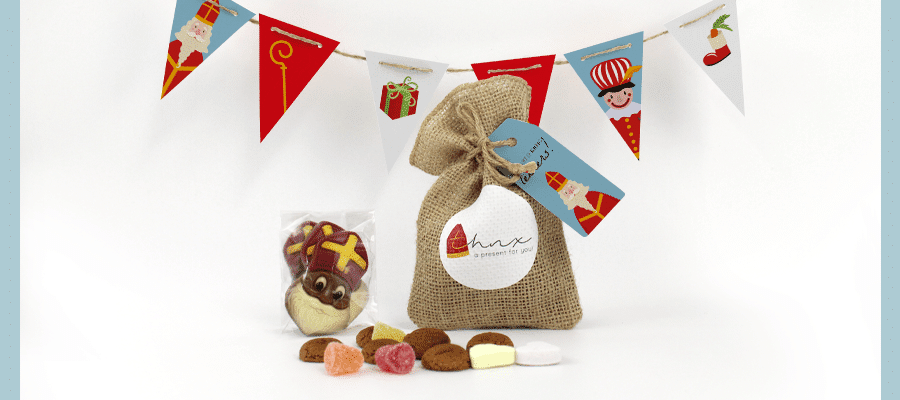 Contents Letterbox package Sinterklaas Chocolate Bunting Pepernoten