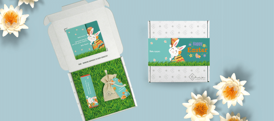 Inhoud Brievenbuspakketje open en dicht voor Pasen Bunny Pakket Tony Chocolonely Bloemzaden