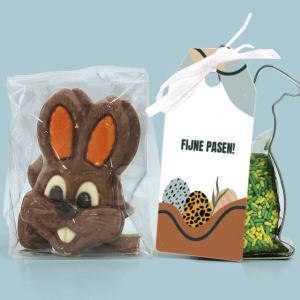 Inhoud Brievenbuspakketje Pasen Modern Easter Pakket Koeksteker Choco Paashaasjes