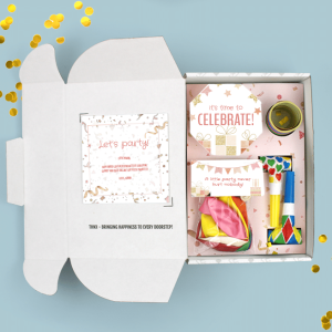 THNX Brievenbus cadeau Verjaardag Cadeau Feestpakket Celebrations Ballonnen Confetti Maxi