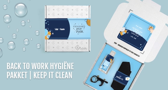 Inhoud Brievenbus cadeau Back to School Hygiëne Pakket Mondkapje Handgel Clean Hands Tool