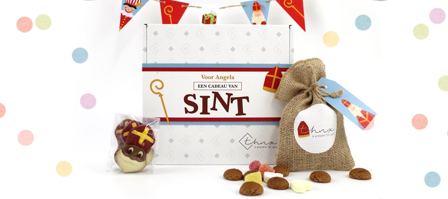 Mailbox Gift Sinterklaas Business Promotional Gift for Sinterklaas Chocolate Pepernoten Flaglij