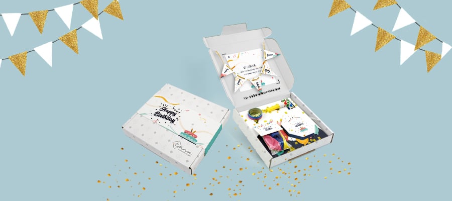 Brievenbus cadeau verjaardag feestpakket