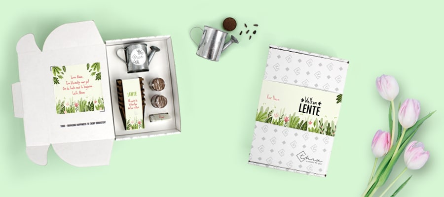 lente cadeau met een gietertje