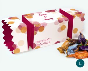 large personalised gift box merci wedding gift