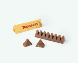 klein gepersonaliseerd Toblerone doosje bedankjes geboorte