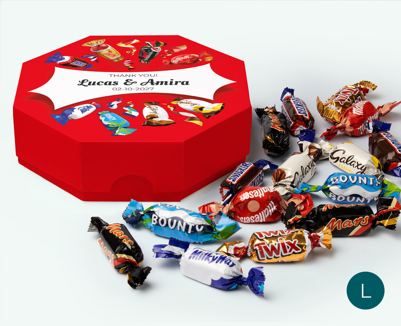 large personalised celebrations box wedding present