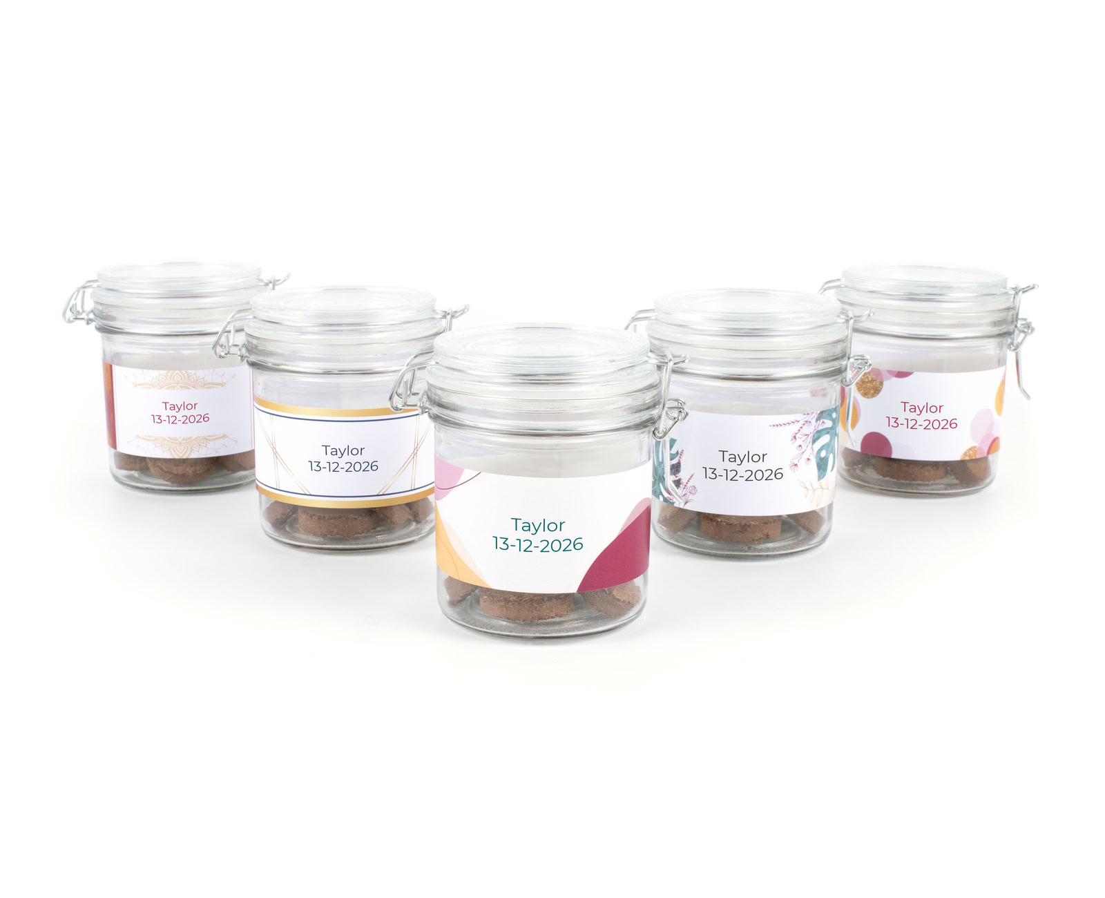 Weck jars green medium durable personalised thank yous for communion