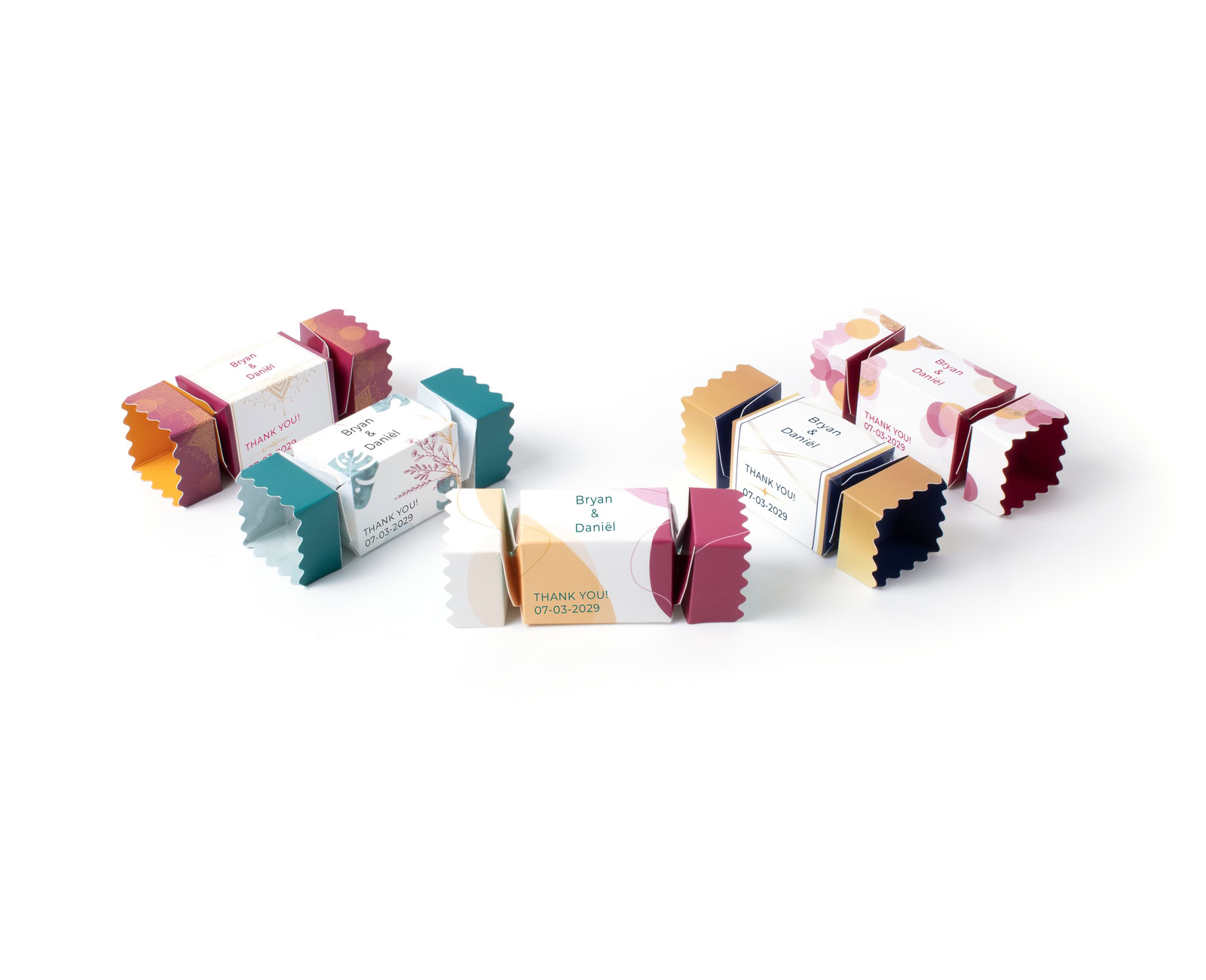 small personalised gift boxes merci wedding thank you gifts