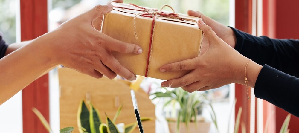 Blog foto van een kant en klaar cadeau