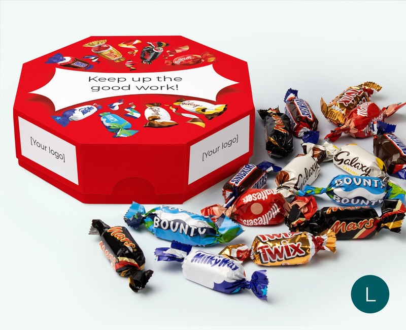 large personalised celebrations box corporate gift
