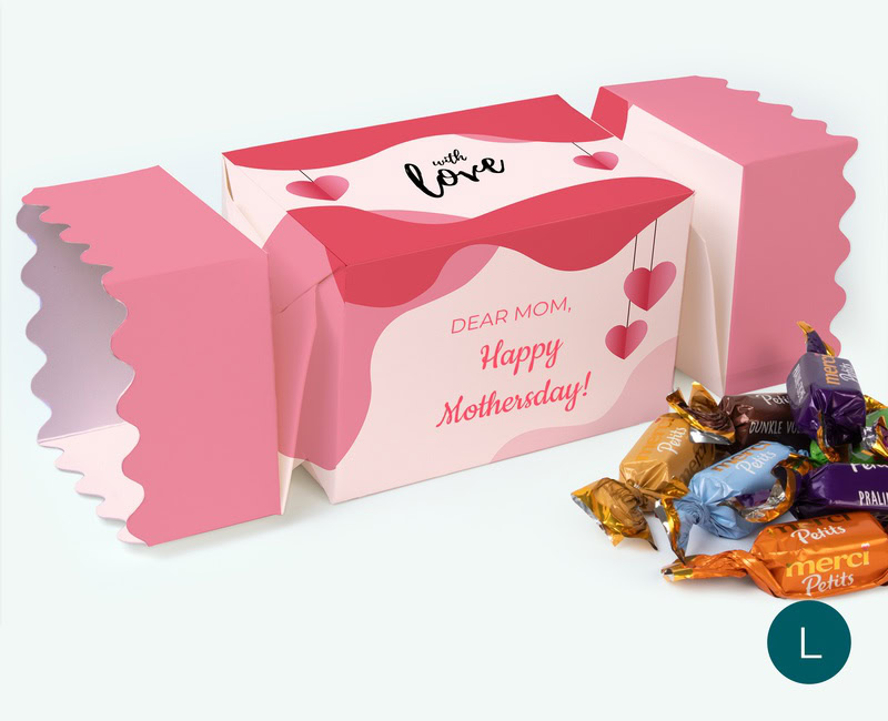 large personalised gift box merci mother's day gift