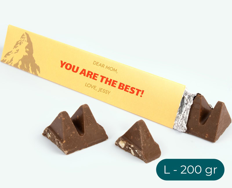 large personalised Toblerone box Mother's Day gift