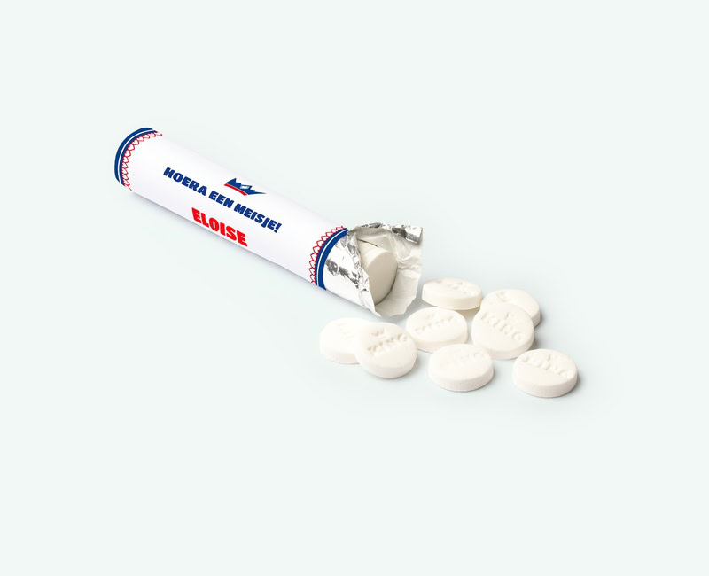 mint to be king pepermuntrol gepersonaliseerd voor huwelijk