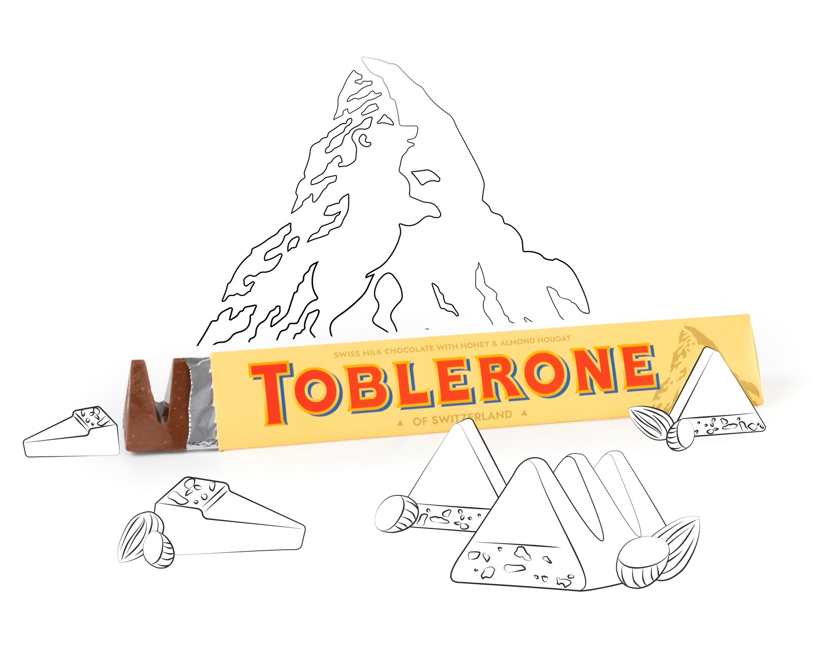 groot gepersonaliseerd Toblerone doosje moederdag cadeau