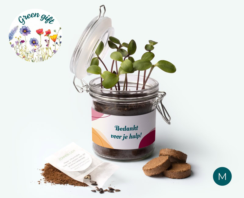 weckpotje groen met naam medium
