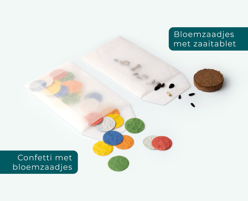 Flowerbags met logo als zakelijk bedankje