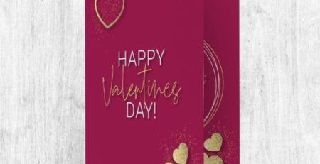 sample valentine music card