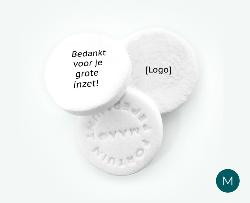 Business printed peppermint with logo as a thank-you gift