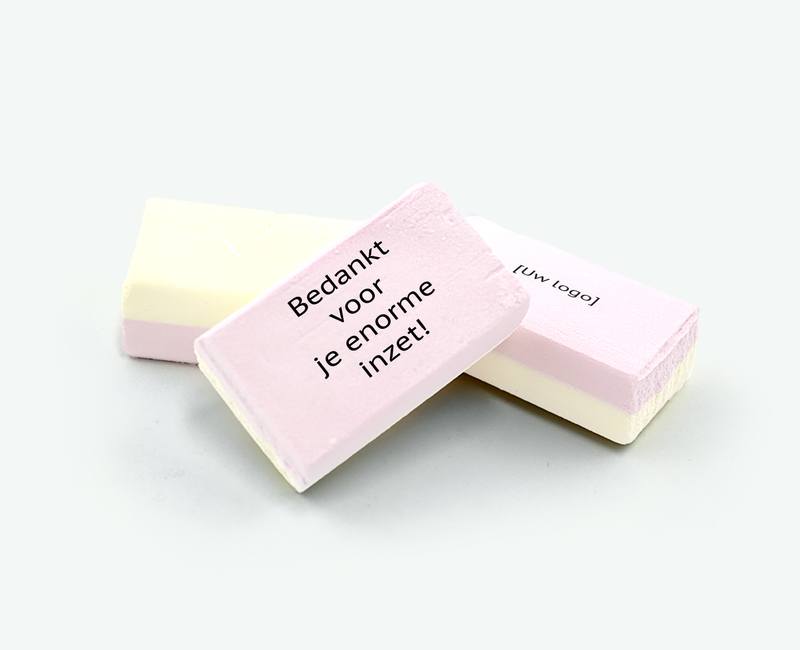 Printed foam blocks used as business thank-you gifts