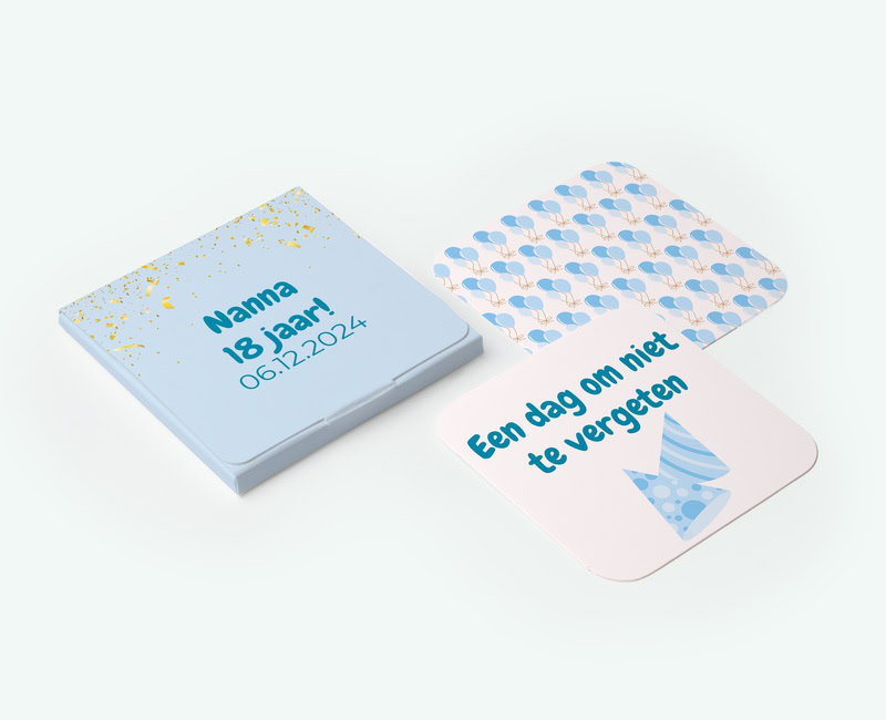 Memory with your own design and photo deployed as a thank-you gift