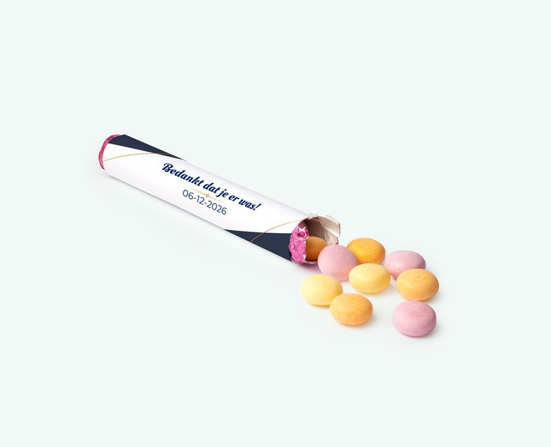 Mini mentos thank you with text inserted for casual giving
