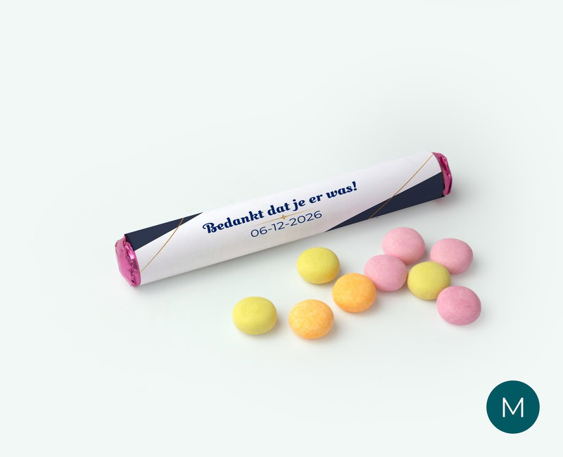 Mentos with name as a personalised thank-you gift
