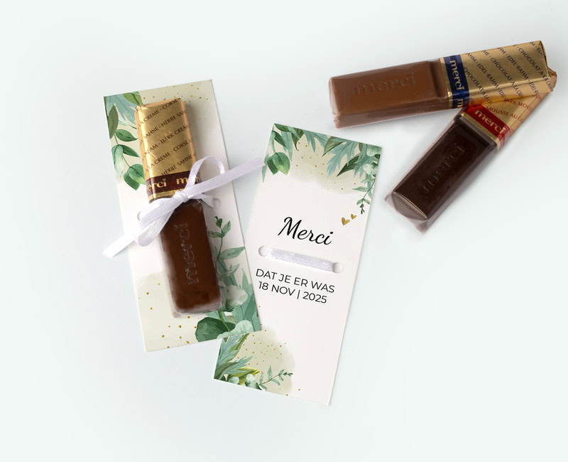 Merci with name as a thank-you gift or just to give