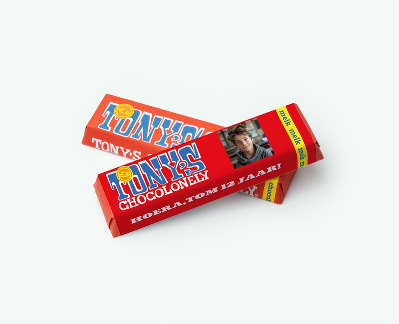 Tony chocolonely with personalisation as a gift
