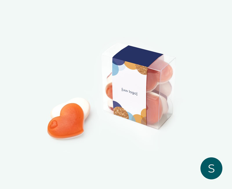 Candy square small candy box with logo for corporate clients