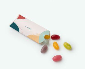 Pillowbox met eigen ontwerp ingezet als zakelijk bedankje