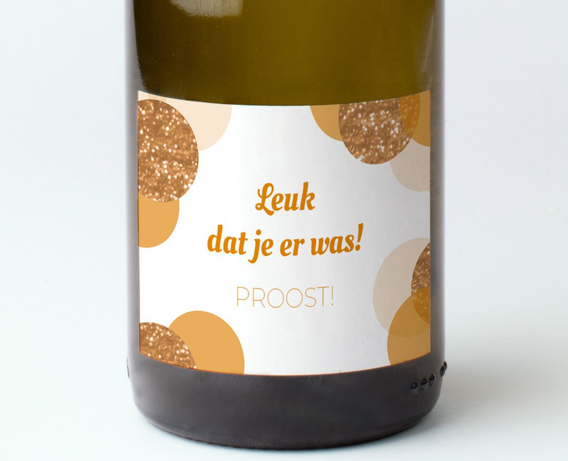 Personalised prosecco gift with your own label