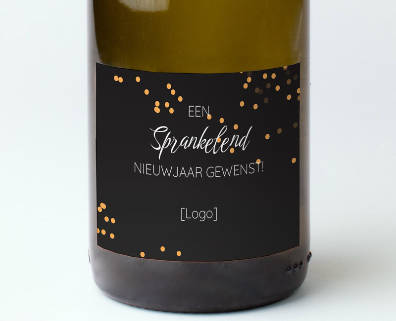 Prosecco gift with logo deployed as a business thank-you gift