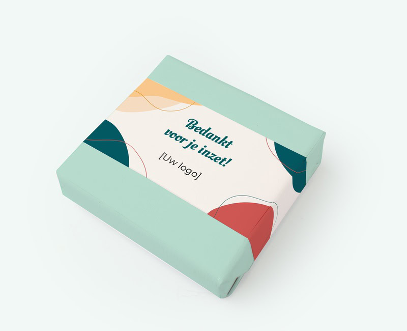 Printed soap thank you with logo as a business gift