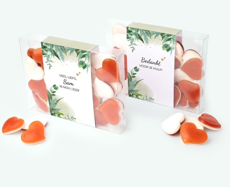 Candy square groot cadeau voor een verjaardag