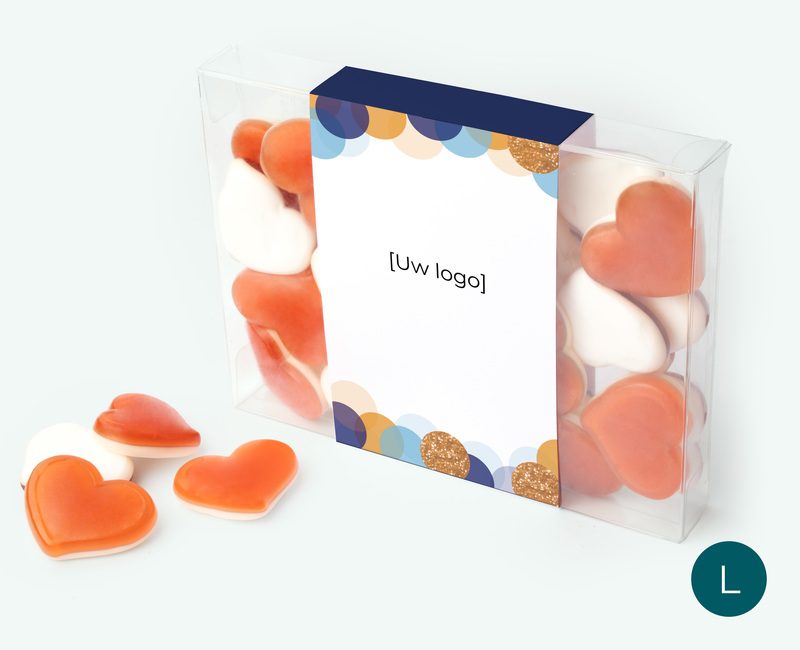Candy square groot snoepbedankje voor zakelijke relaties