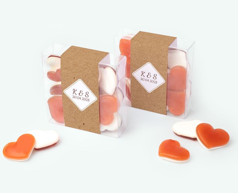 Candy square medium bedankjes voor een bruiloft
