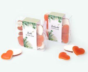 Candy square medium bedankjes ingezet voor een verjaardag