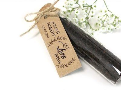 Blog duurzame bruiloft bedankjes met een gifttube