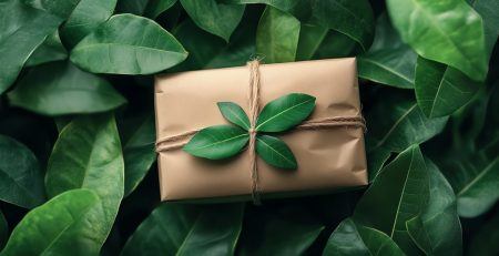 Bedankje met een groene omgeving voor een blog