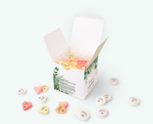 cube box printed candy l communion