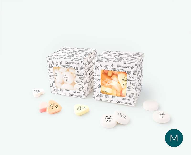 cube box printed candy m