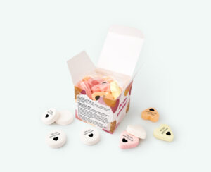 cube box printed candy s wedding