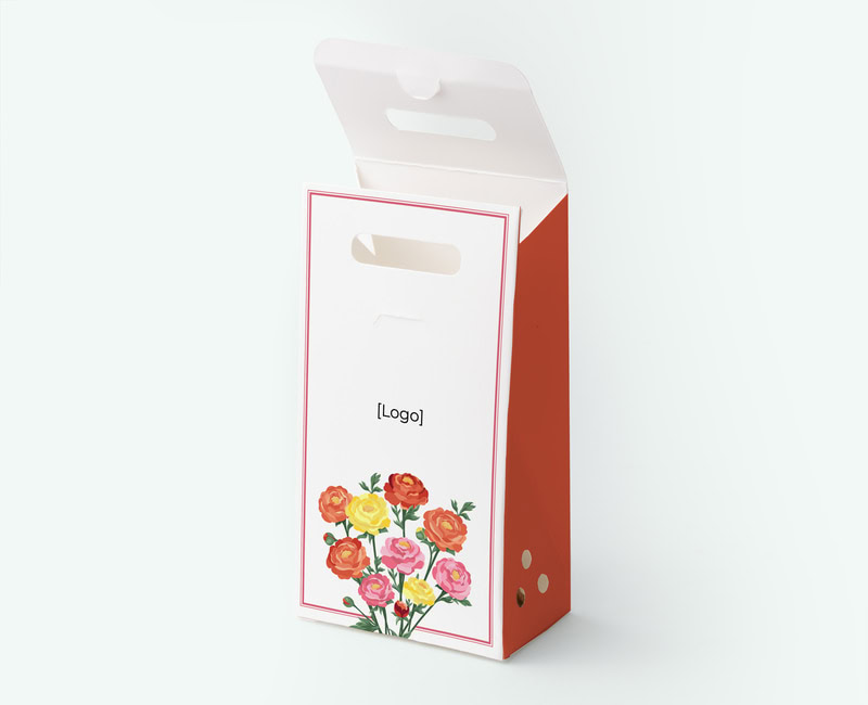 Flower bag filled with flower seeds as a business thank-you gift